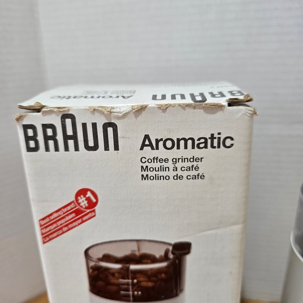 Braun Aromatic Coffee Grinder Unisex OS White Excellent KSM 2 150W Blade Grinder - Picture 5 of 9